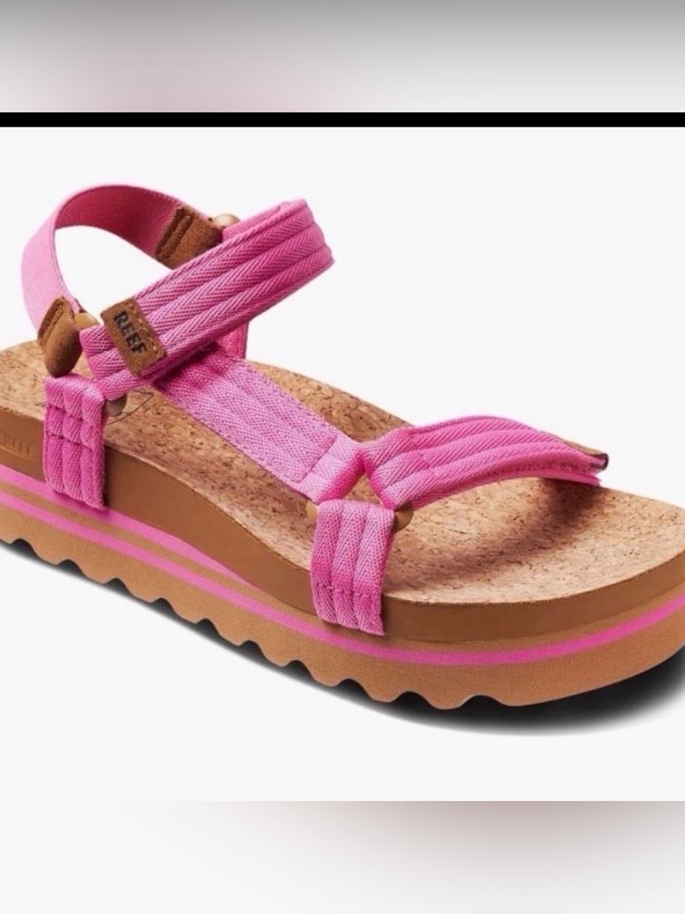 Reef Cushion Rem Hi Platform Sandals Pink